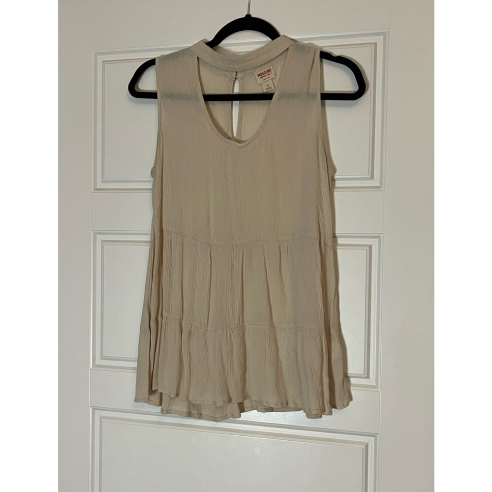 Mossimo Cream Boho Tank size Small